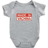 -High quality Rabbit Skins infant snap bodysuit. Solid colors are 100% combed ringspun cotton, heather colors are 90/10 combed ringspun cotton and polyester. Double-needle ribbed bindings, 3 snap closure. Shipped from the USA. Funny one piece unisex baby snapsuit creeper crawler -Heather-6M-