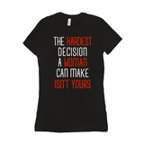 -Women's style Bella+Canvas, longer length, slim fit crew neck t-shirt in darker colors. Airlume combed and ring-spun cotton. Made to order, shipped from the USA Women's rights equality Keep Abortion Legal pro-choice Healthcare her body her choice Roe v Wade SCROTUS bans off our bodies PERSIST and Resist United ERA NOW-Black-S-