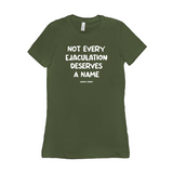 -Women's style Bella & Canvas crew neck t-shirt. Slim fit, combed ing-spun cotton. Ethical & ecological production. Made-to-order, shipped from the USA. Feminist Women's Rights Equality George Carlin Quote abortion is healthcare SCROTUS Roe v Wade Persist Resist Protest VOTE pro-choice Bans Off My Body My Choice-Military Green-S-