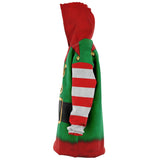 Christmas Elf Costume Snug Blanket Hoodie, One Size Minky Micro Fleece-Fun and festive Elf costume pattern one-size fits all wearable blanket. Snuggle blanket hoodie with silky smooth micro-mink polyester exterior and ultra soft microfiber fleece interior lining. Quality, high definition holiday helper all over print design. Snuggle up and stay in, warm blanket when the weather turns cold-