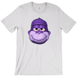 -Retro Y2K fashion hiphop streetwear purple swag high ape bonzi 420 great grape gorilla windows98 2000 internet meme spyware virus 1990s 90s funny stoner millennium icon bonzai viral Comfortable mens/unisex style Bella & Canvas t-shirt. Quality combed ring-spun cotton with a classic fit, crew neck & short sleeves. -Silver-S-