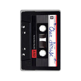 Retro Our House Custom Cassette Tape Doormat / Floor Mat-High quality 23.6 x 15.7in (60x40cm) doormat / floor mat. Professionally printed, durable & colorfast non-woven polyester fiber top, non-slip bottom. Indoor / outdoor use. Free Shipping Worldwide. Funny retro vintage cassette tape door mat, Our House custom name or saying. Unique kitsch housewarming gift or party decor-