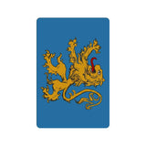 Flag of Apt 4A Doormat - BBT Sheldon's Lion Rampant Flag TV Inspired -High quality 23.6 x 15.7in (60x40cm) doormat / floor mat. Professionally printed, durable & colorfast non-woven polyester fiber top, non-slip bottom. Indoor / outdoor use. Free Shipping Worldwide. Funny Big Bang inspired Sheldon's Flag of Apartment 4A door mat. BBT micronation, Lion rampant on a field of azure blue.-