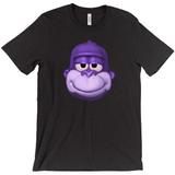 -Retro Y2K fashion hiphop streetwear purple swag high ape bonzi 420 great grape gorilla windows98 2000 internet meme spyware virus nineties funny stoner millennium icon Comfortable and durable mens/unisex style Bella & Canvas t-shirt. Quality combed ring-spun cotton with a classic fit, crew neck and short sleeves. -Black Heather-S-