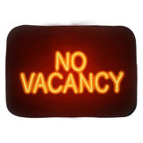 No Vacancy Bath Mats - Funny Unique Retro Vintage Hotel Sign Bathmat-Soft microfiber topped polyester bath mat with non-sip rubber bottom. High quaity materials, colorfast and fade resistant image. This item is made to order and typically ships in 2-3 business days from within the US. Unique retro vintage neon hotel motel 'No Vacancy' sign bath mat. -24x17 inch-
