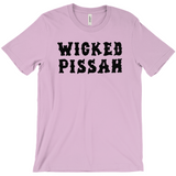 Funny WICKED PISSAH Tee, Mens/Unisex Adult Sizes, Shipped from the USA-Soft airlume cotton standard fit t-shirt with short sleeves and crew neck. - Boston Mass New England Massachusetts New Hampshire Rhode Island Maine Vermont Connecticut MA NH RI MN VT CT aweome regionalism saying slang townie chowda head masshole sox celtics bruins huskies revolution patriots black wolves fan smaht -XL-Heather Prism Lilac-