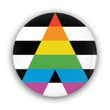 -Brand New pinback button in your choice of size. Scratch and UV resistant mylar with standard button back.This item is made-to-order and typically ships in 3-5 business days from the US. Straight lgbt lgbtq lgbtqx allies pflag parents friends family gay lesbian bisexual trans nonbinary gender sexuality equality -1.25 inch Round Button-