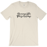 -Soft, comfortable mens/unisex Airlume combed and ring-spun cotton tee. Made-to-order and shipped from the USA. Funny dirty naughty my little pogchamp pegging meme peg sex sexual male anal stimulation pleasure bottoming bottom kinky feminization sissification public humiliation fetish kink humor ass butt stuff gag gift-Natural-Extra Small (XS)-