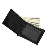 Bacon Weave Wallet, Funny Faux Leather High Quality 12 Pocket Billfold-High quality Bi-fold wallet made of environmentally friendly, faux-leather material with built-in RFID protection. Made-to-order. Funny bifold leatherette billfold wallet. Classic bacon lover weird meme gift for him, mens boys front pocket paper cash bill money, credit card and ID slots. -