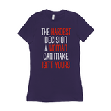 -Women's style Bella+Canvas, longer length, slim fit crew neck t-shirt in darker colors. Airlume combed and ring-spun cotton. Made to order, shipped from the USA Women's rights equality Keep Abortion Legal pro-choice Healthcare her body her choice Roe v Wade SCROTUS bans off our bodies PERSIST and Resist United ERA NOW-Team Purple-S-