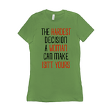 -Women's style Bella+Canvas, longer length, slim fit crew neck t-shirt in darker colors. Airlume combed and ring-spun cotton. Made to order, shipped from the USA Women's rights equality Keep Abortion Legal pro-choice Healthcare her body her choice Roe v Wade SCROTUS bans off our bodies PERSIST and Resist United ERA NOW-Leaf Green-S-