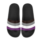 -High quality slip-on sandals constructed of lightweight, durable, soft and comfortable PVC. These sandals are made-to-order. Free shipping from abroad. LGBTQ LGBTQIA LGBTX Asexual Pride Equality Flip Flops Footwear Shoes Summer Ace Beach Fashion Rights Equality March Parade Protest unisex nonbinary mens women youth -EU 36 / US 5M 6W-