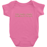 -High quality Rabbit Skins infant snap bodysuit. Solid colors are 100% combed ringspun cotton, heather colors are 90/10 combed ringspun cotton and polyester. Double-needle ribbed bindings, 3 snap closure. Shipped from the USA. Funny one piece unisex baby snapsuit creeper crawler dogs doggie puppy woof you-Raspberry-NB-
