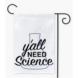 -100% poly poplin-canvas yard / garden flag with sleeve. 12x18, 18x27, 24x36. Made in the USA. -White-12x18 inch-Single-