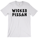 Funny WICKED PISSAH Tee, Mens/Unisex Adult Sizes, Shipped from the USA-Soft airlume cotton standard fit t-shirt with short sleeves and crew neck. - Boston Mass New England Massachusetts New Hampshire Rhode Island Maine Vermont Connecticut MA NH RI MN VT CT aweome regionalism saying slang townie chowda head masshole sox celtics bruins huskies revolution patriots black wolves fan smaht -M-Ash-
