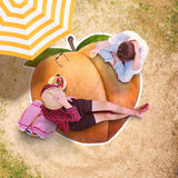 -Uniquely shaped beach towel made from a soft microfiber quick dry material with high definition printing. Free shipping.

Weird weirdest peach emoji meme suggestive sexual sexting memes eggplant butt unusual swimming pool bath shower bathroom bathing gift teens adults partner lover winky face love sex gift sexy fruit-57 x 57 inches / 145 x 145cm-