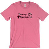 -Soft, comfortable mens/unisex Airlume combed and ring-spun cotton tee. Made-to-order and shipped from the USA. Funny dirty naughty my little pogchamp pegging meme peg sex sexual male anal stimulation pleasure bottoming bottom kinky feminization sissification public humiliation fetish kink humor ass butt stuff gag gift-Charity Pink-Small (S)-