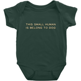 -High quality Rabbit Skins infant snap bodysuit. Solid colors are 100% combed ringspun cotton, heather colors are 90/10 combed ringspun cotton and polyester. Double-needle ribbed bindings, 3 snap closure. Shipped from the USA. Funny one piece unisex baby snapsuit creeper crawler dogs doggie puppy woof you-Forest-NB-