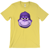 -Retro Y2K fashion hiphop streetwear purple swag high ape bonzi 420 great grape gorilla windows98 2000 internet meme spyware virus 1990s 90s funny stoner millennium icon bonzai viral Comfortable mens/unisex style Bella & Canvas t-shirt. Quality combed ring-spun cotton with a classic fit, crew neck & short sleeves. -Maize Yellow-S-