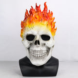 -High quality over-the-head latex cosplay mask. One size fits most. Free shipping from abroad with average delivery to the US in about 2-3 weeks. Halloween costume cosplay ghost skeleton rider flames latex rubber adult size bulex mask-