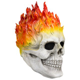 -High quality over-the-head latex cosplay mask. One size fits most. Free shipping from abroad with average delivery to the US in about 2-3 weeks. Halloween costume cosplay ghost skeleton rider flames latex rubber adult size bulex mask-
