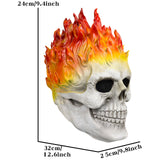 -High quality over-the-head latex cosplay mask. One size fits most. Free shipping from abroad with average delivery to the US in about 2-3 weeks. Halloween costume cosplay ghost skeleton rider flames latex rubber adult size bulex mask-