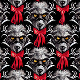 -Which do you see, man or beast? Look closer & see what lies beneath. 58" x 23" roll of high quality 5.93oz gift wrap. Free shipping from abroad. 25% off with code 'WRAPPERSDELIGHT' goth gothic dark transformation lycanthrope holiday horror christmas monster xmas yule unique festive premium designer wrapping paper-58" x 23"-