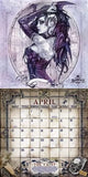 -Rare retired Alchemy Gothic 2015 "Morta Hari and the Vampires of Moulin Rouge" Wall Calendar featuring 13 incredible artworks, a phantasmagorical host of night's dark denizens to delight and disturb an unquiet soul with an appetite for midnight. Hard-to-find. New Old Stock, still factory sealed. Shipped from the USA.-