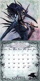 -Rare & retired, gorgeously illustrated 2016 calendar featuring an incredible collection of gothic artwork evoking a romantic yet sinister mood, reminding us that no rose is without its thorns, no raven without its shadow. Dark, mystical, and distinctive. Hard-to-find, New Old Stock, factory sealed. Shipped from USA.-