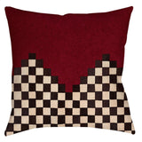 -Spun Polyester-14 x 14 inches-Sewn (no zipper)-