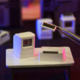 Apple II Shaped Light Up MX Keycap for Mechanical Keyboards-A mechanical keyboard key cap set modeled to look like a miniature Apple II computer with illuminated screen and 5 interchangeable designs. A fun, unique way to celebrate the classic that paved the way for it all! Free shipping. Mac Macintosh Cute Funny Retro Vintage Computer ESC Tab Novelty Nostalgia Old School Geek-
