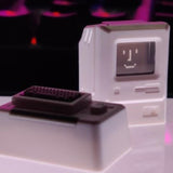 Apple II Shaped Light Up MX Keycap for Mechanical Keyboards-A mechanical keyboard key cap set modeled to look like a miniature Apple II computer with illuminated screen and 5 interchangeable designs. A fun, unique way to celebrate the classic that paved the way for it all! Free shipping. Mac Macintosh Cute Funny Retro Vintage Computer ESC Tab Novelty Nostalgia Old School Geek-