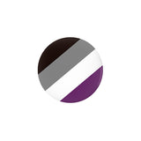 Asexual Pride Pinback Buttons, Ace LGBTQ LGBTQIA LGBTQX Pride Pin-High quality scratch and UV resistant mylar & metal pinback button. 1.25, 2.25 or 3 inches. Custom made Ace Asexual LGBTQ LGBTQIA LGBTQX Asexuality Pride Pin - Equal Rights, Equality Flag Stripes. -1.25 inch Round Button-