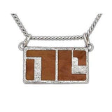 Bitch Planet NON-COMPLIANT Emblem Necklace, Sterling Silver or Bronze-The NC mark used to humiliate & isolate those who defy patriarchal overlords but many consider it a battle scar, a symbol of power & strength. Hand enameled sterling silver or bronze, handmade in USA. Genuine, official Image Comics Kelly Sue DeConnick Valentine DeLandro Bitch Planet jewelry. LGBTQ LGBTQIA TRANS Pride-Sterling Silver-24" Stainless Steel Curb Chain-Tiger's Eye (Brown)-