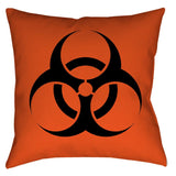 -Spun Polyester-14 x 14 inches-Sewn (no zipper)-