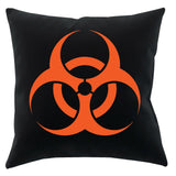 -Spun Polyester-14 x 14 inches-Sewn (no zipper)-