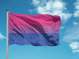 -High quality, professionally printed polyester Pride banner pole flag in your choice of size and style - single or double sided with either grommets or pole pocket. 2x1 / 1x2 ft, 3x2 / 2x3 ft, 3x5 / 5x3 ft or custom. Fully customizable. LGBT LGBTQ LGBTQIA LGBTQX Sexuality Bi Bisexuality Rights Equality. Resist United.-