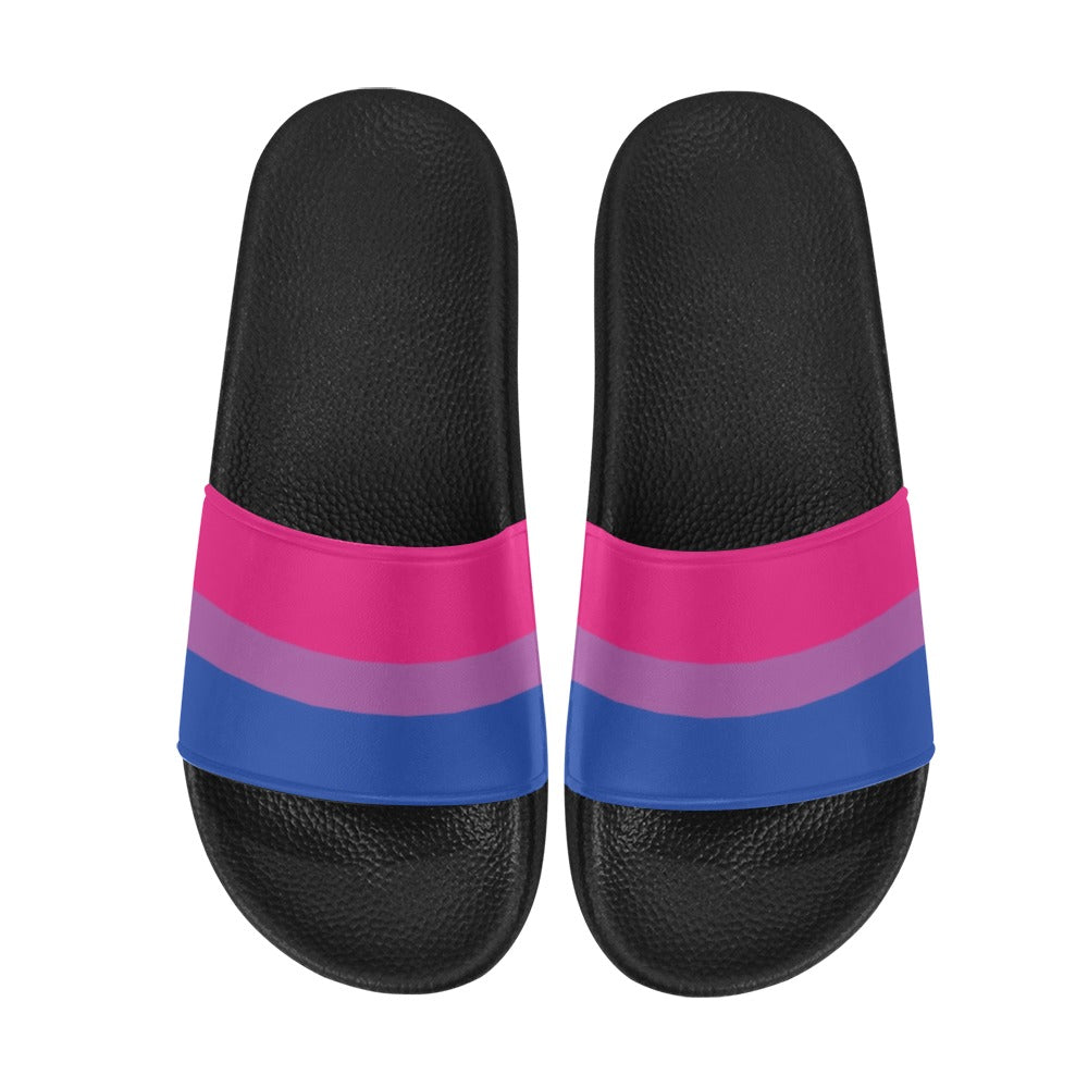 -High quality slip-on sandals constructed of lightweight, durable, soft and comfortable PVC. These sandals are made-to-order. Free shipping from abroad. LGBTQ LGBTQIA LGBTX Bi Bisexual Pride Equality Flip Flops Footwear Shoes Summer Beach Fashion Rights Equality March Parade Protest unisex nonbinary mens women youth-EU 36 / US 5M 6W-