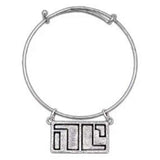 Bitch Planet NON-COMPLIANT Badge Necklace or Flex Bracelet, Sterling or Bronze-In the world of Bitch Planet, the NC (Non-Compliant) is intended to humiliate & isolate those who defy the patriarchal overlords but the strong & brave see it as a warrior's battle scar, a symbol of pride and power. Genuine, officially licensed Bitch Planet accessory. USA Handmade. Feminist Emblem Smash The Patriarchy-Sterling Silver-Stainless Steel Flex Bracelet-