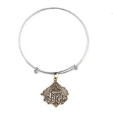 Bitch Planet BORN BIG Pendant Necklace - Sterling Silver, Bronze or Brass-A celebration of size & attitude. The pendant features Penny Rolle's tattoo of two rearing elephants flanking the words "BORN BIG" with "Bold, Beautiful and BAAAAAAD" on the reverse. Officially licensed. Made in the USA. Image Comics Kelly Sue DeConnick Valentine DeLandro Feminist LGBTQ LGBTQIA Pride Body Positivity-Bracelet-Antiqued Bronze-