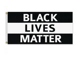 Black Lives Matter Flags - 2x1 3x2 5x3 High Quality BLM Protest Banner-High quality, professionally printed polyester flag. Single or fully double-sided with blackout layer, grommets or pole pocket / sleeve. 2x1ft / 1x2ft, 3x2ft / 2x3ft, 5x3ft / 3x5ft or custom. Fully customizable by request. BLM Black Lives Matter Protest George Floyd I Can't Breathe No Justice No Peace Demand Change-2 ft x 1 ft-Standard-Grommets-