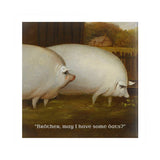 Bröther, May I Have Some Öats Pinback Buttons - Oatposting Pin Badge-Brother, May I Have Some Oats? meme pin. High quality scratch and UV resistant mylar and metal pinback badge. 1.25, 2.25 or 3 inches. Ships in 3-5 business days from within the US. Official revolutionary badge for oatposting dank socialist pig art memes, funny gift for piggy comrades. Don't Hog, share the Öats. -2 inch Square Button-