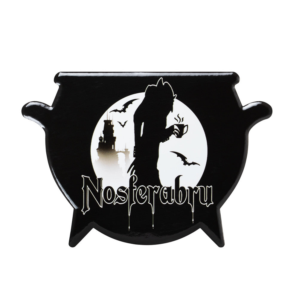 -A vampiric classics... resurrected for your beverage needs. High quality, cauldron shaped ceramic coaster with non-slip cork back and unique Alchemy artwork. Heat proof and scratch resistant. Ships from the USA. funny witch witches wicca witchcraft halloween horror vampire CC28 coffee tea gift gothic home decor-