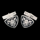 -Sterling Silver-Antiqued Finish (as shown)-