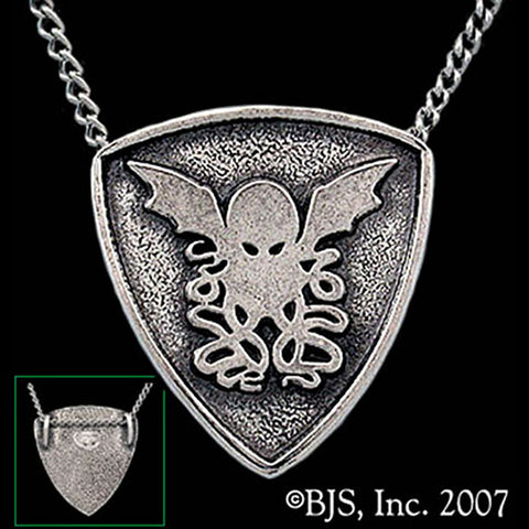 -Sterling Silver-Antiqued Finish (as shown)-24" Rhodium Plated Chain-