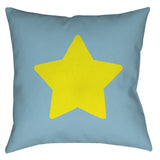 -Retro Blue-14 x 14 inches-Sewn (no zipper)-