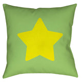 -Soft Lime-14 x 14 inches-Sewn (no zipper)-