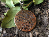 Castle Dracula Map Necklace - Great Classic Vampire Gothic Horror Gift-Sterling Silver medallion featuring a topographical map of the Transylvanian mountain range, a blood red imitation garnet stone marking the location of Castle Dracula, Mount Izvorul Calimanului in the Kelemen Alps, Transylvania Romania bordering Moldavia/Moldova. Officially Licensed Bram Stoker jewelry. Made in USA. -