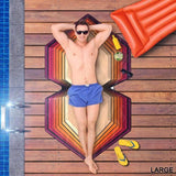 -Uniquely shaped beach towel made from a soft microfiber quick dry material with high definition printing. Retro cool S stussy mystery pattern drawing 90s kids 1990s nineties 80s eighties 1980s 70s seventies 1970s childhood memes skater hip viral memory weird awesome rad unusual weird weirdest pool summer swimming bath-