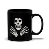 -Premium quality black mug in your choice of 11oz or 15oz. High quality, durable ceramic. Microwave safe, hand washing recommended to help prevent fading. Made-to-order and shipped from USA. Classic horror serial villain fiend creepy punk rock skeleton coffee cup mug halloween icon skull misfits gift black crimson red -11oz-Black-706547492635